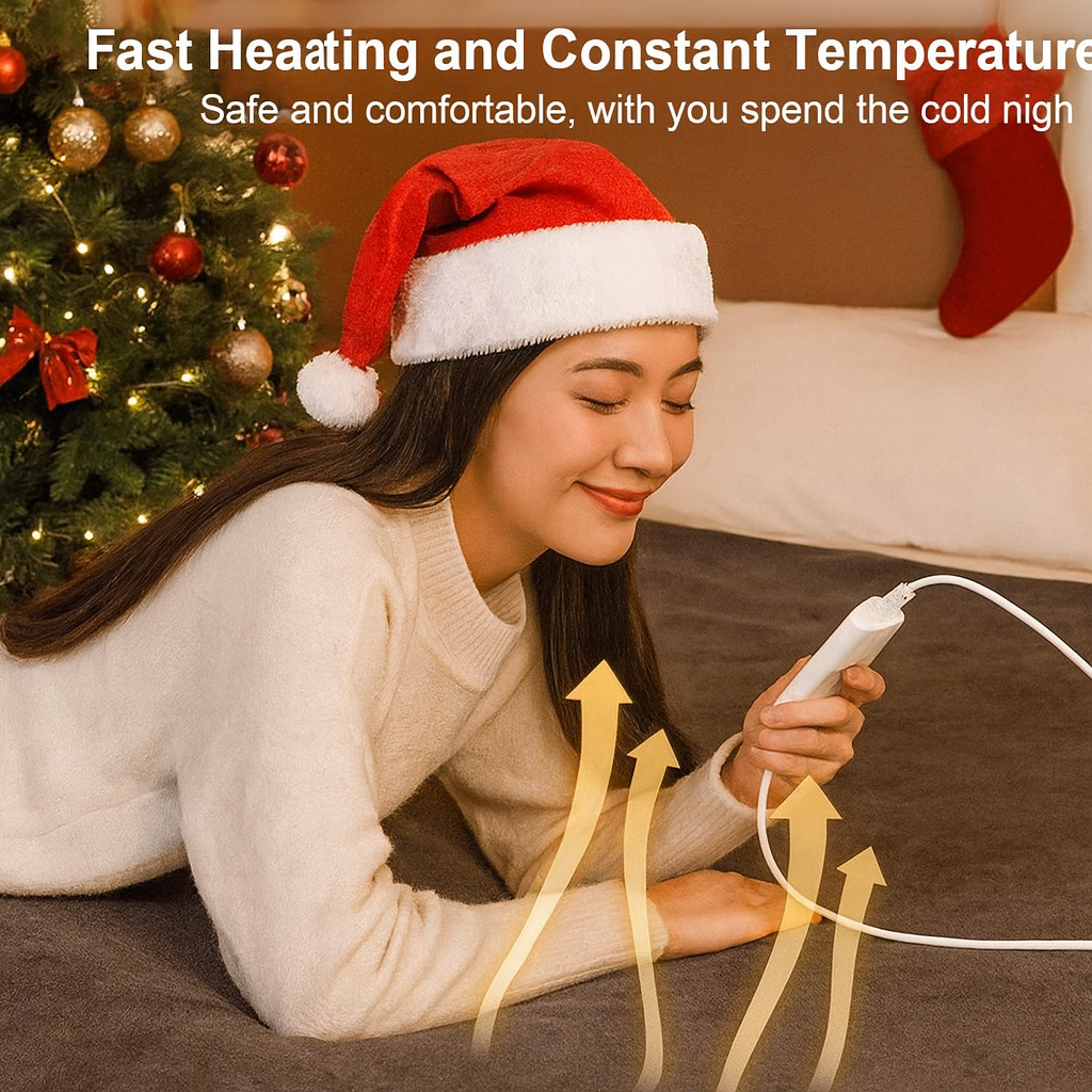 Electric Heating Blanket Mattress Pad 220V – Automatic Thermostat, Double Body Warmer (EU Plug)